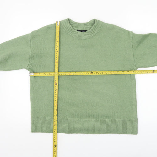 New Look Women’s Green Crew Neck Knit Jumper Size S