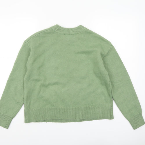 New Look Women’s Green Crew Neck Knit Jumper Size S