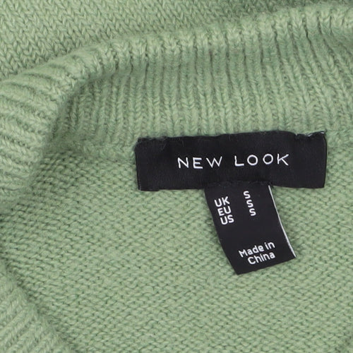 New Look Women’s Green Crew Neck Knit Jumper Size S