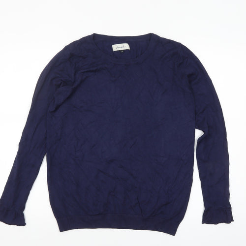 blendshe Women's Blue Pullover Jumper M Long Sleeve Crew Neck Knit
