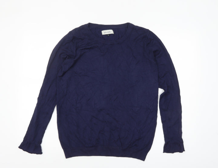 blendshe Women's Blue Pullover Jumper M Long Sleeve Crew Neck Knit