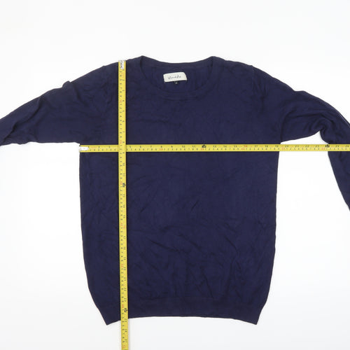 blendshe Women's Blue Pullover Jumper M Long Sleeve Crew Neck Knit