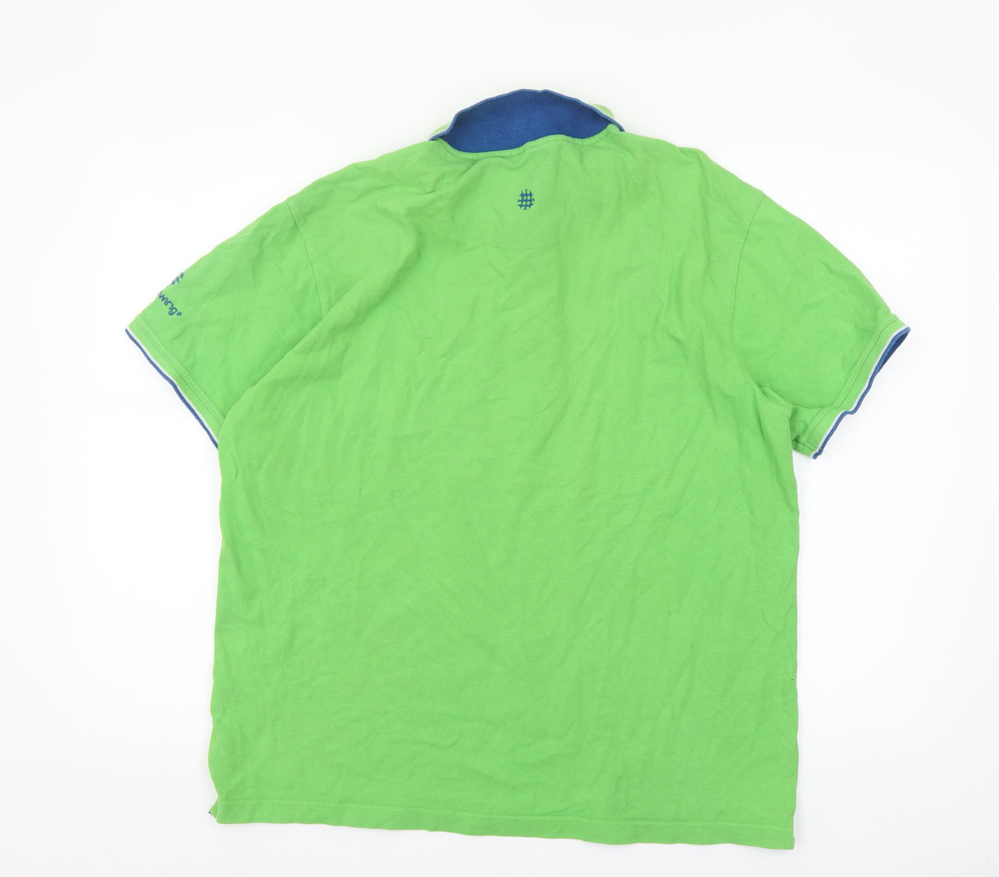 Backswing Men's Green Cotton Polo Shirt L Short Sleeve Golf Style