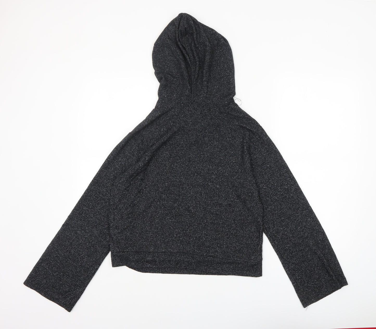 Coin 1804 Women Black Pullover Hoodie Size M Soft Stretch Casual