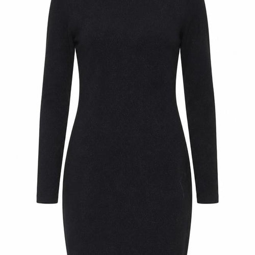 Superdry Womens Black Long Sleeve Bodycon Dress Size L