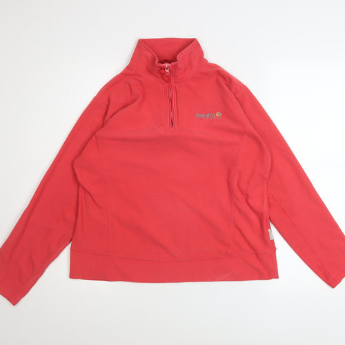 Regatta Women’s Red Fleece 1/4 Zip Pullover Sweatshirt Size 16 XL