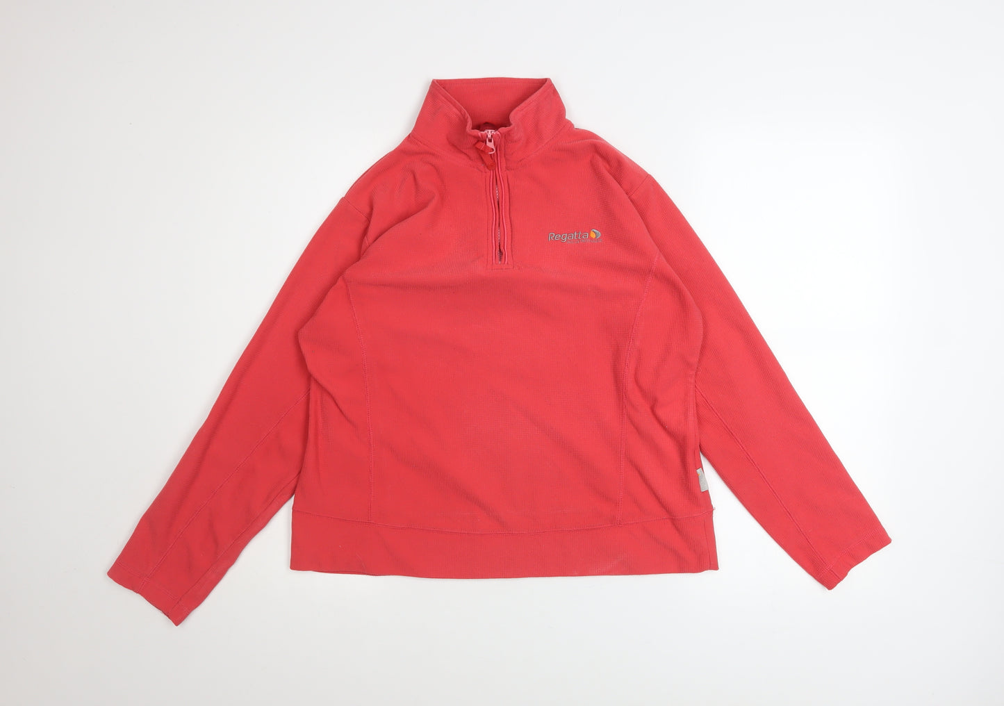 Regatta Women’s Red Fleece 1/4 Zip Pullover Sweatshirt Size 16 XL