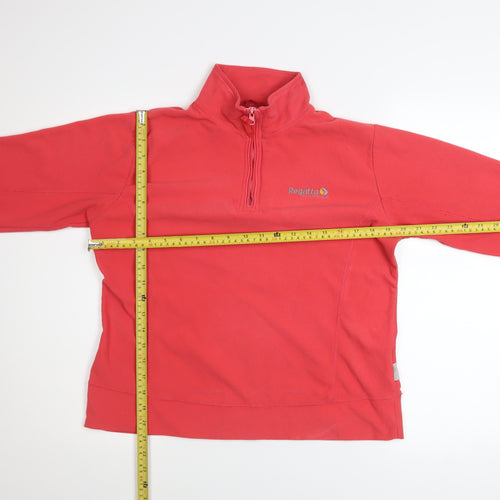 Regatta Women’s Red Fleece 1/4 Zip Pullover Sweatshirt Size 16 XL