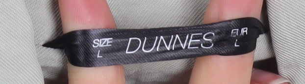 Dunnes Women Green Long Trench Coat Belted L Size Classic Style