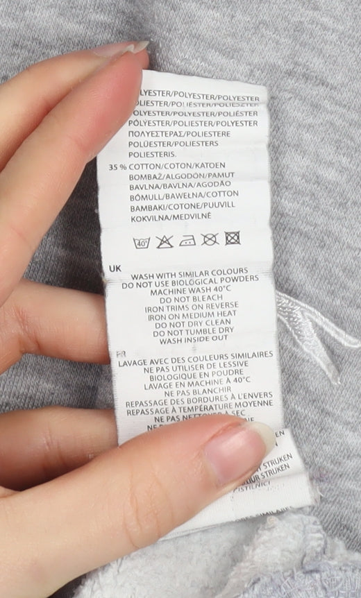 Slazenger Men's Grey Pullover Hoodie Small Regular Fit Fleece Sweatshirt