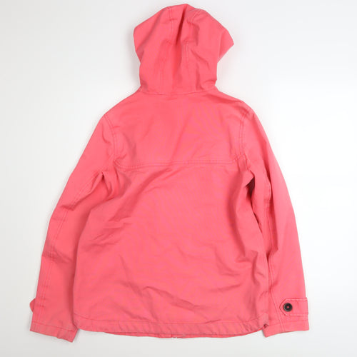 Joules Women’s Pink Waterproof Hooded Rain Coat UK 8