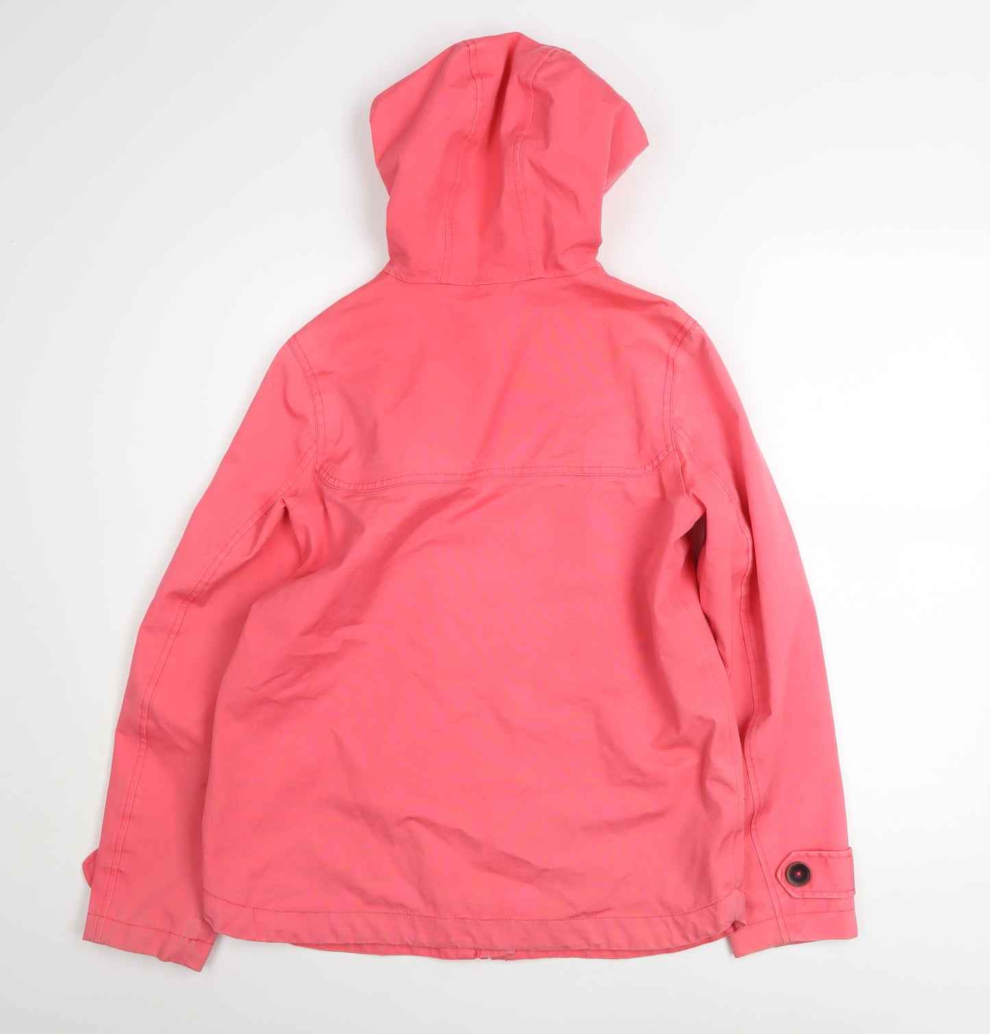 Joules Women’s Pink Waterproof Hooded Rain Coat UK 8