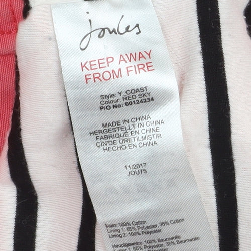 Joules Women’s Pink Waterproof Hooded Rain Coat UK 8