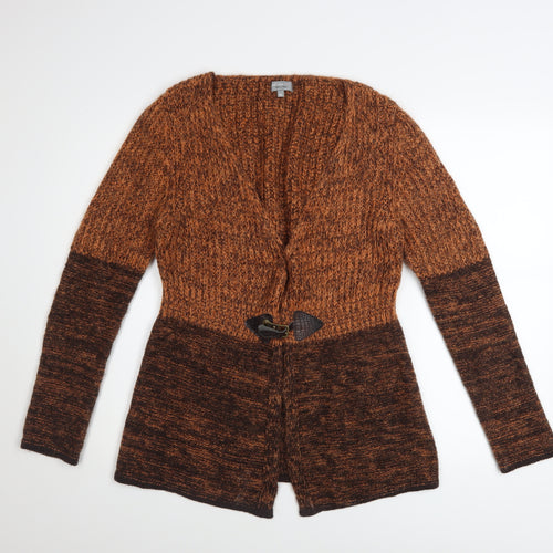 Marks and Spencer Per Una Brown Mohair Blend Women's Cardigan M