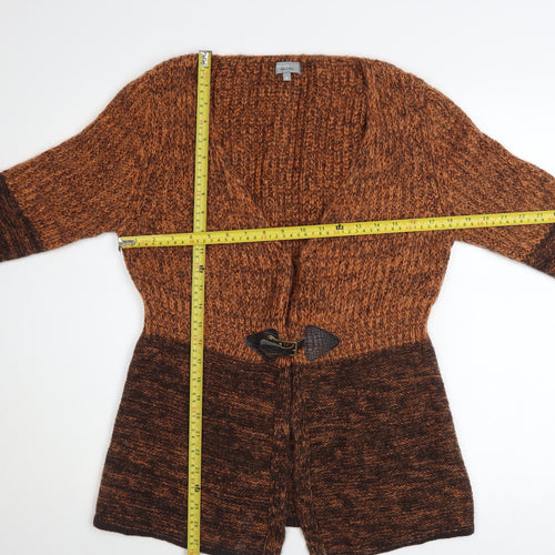 Marks and Spencer Per Una Brown Mohair Blend Women's Cardigan M