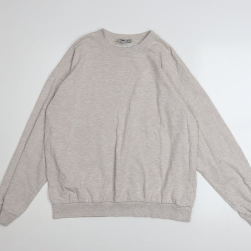 ASOS Women’s Beige Crew Neck Pullover Sweatshirt Size 14