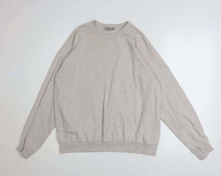 ASOS Women’s Beige Crew Neck Pullover Sweatshirt Size 14