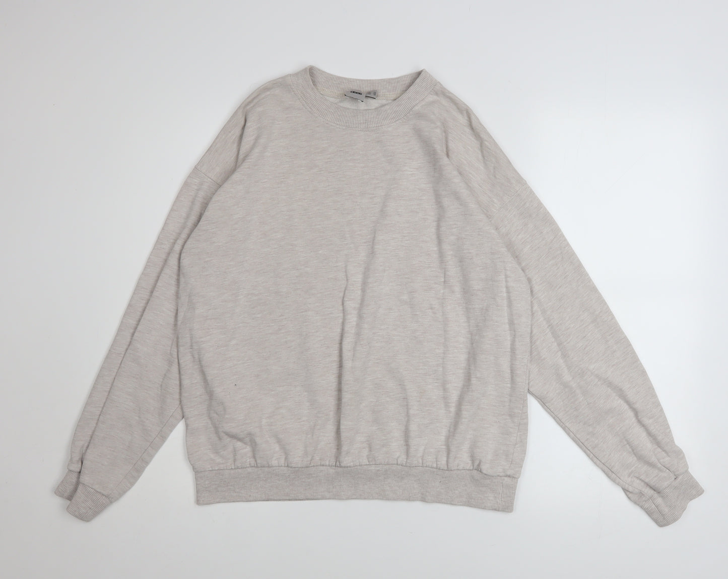 ASOS Women’s Beige Crew Neck Pullover Sweatshirt Size 14