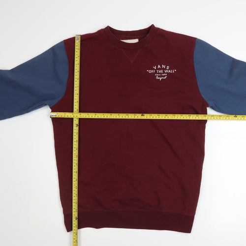 Vans Men's Multicoloured Medium Crew Neck Pullover Sweatshirt