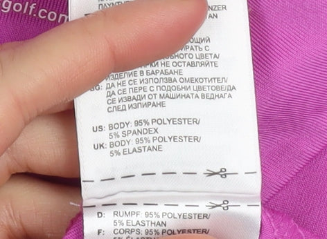 Adidas Women’s Pink Sleeveless Polo Golf Top XS Climalite Sportswear
