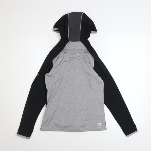 Dare 2b Women's Grey Hooded Full Zip Softshell Jacket Size 8