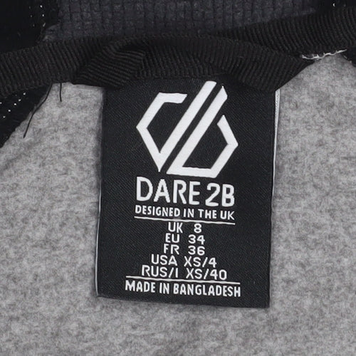 Dare 2b Women's Grey Hooded Full Zip Softshell Jacket Size 8