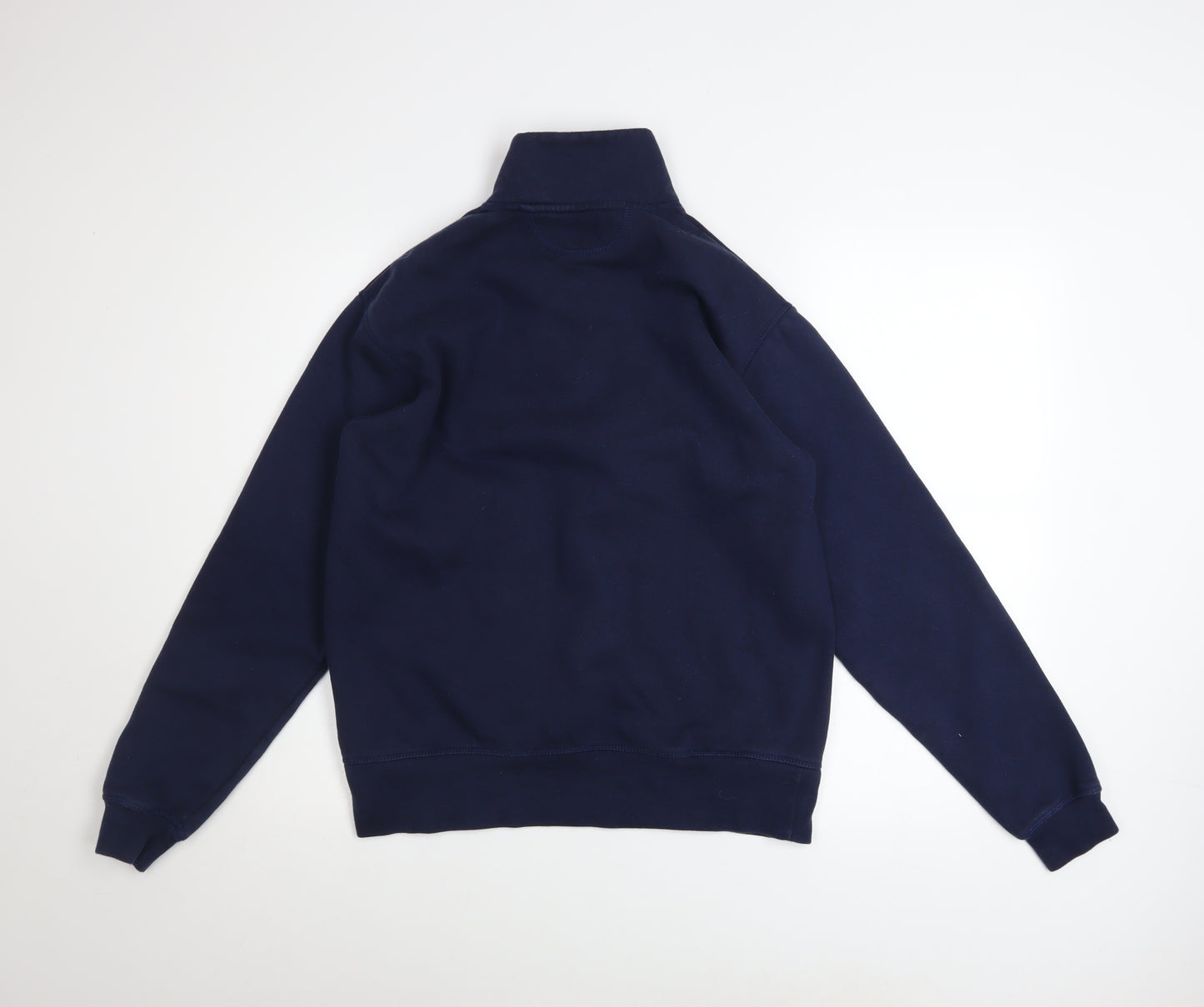 Zara Men's Blue 1/4 Zip Fleece Sweatshirt Size S