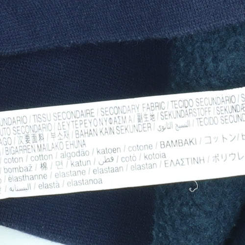 Zara Men's Blue 1/4 Zip Fleece Sweatshirt Size S