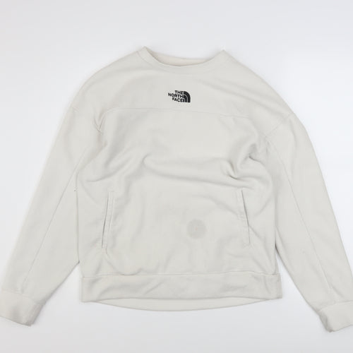 The North Face Womens Beige Fleece Pullover Sweatshirt Size M