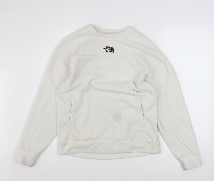 The North Face Womens Beige Fleece Pullover Sweatshirt Size M