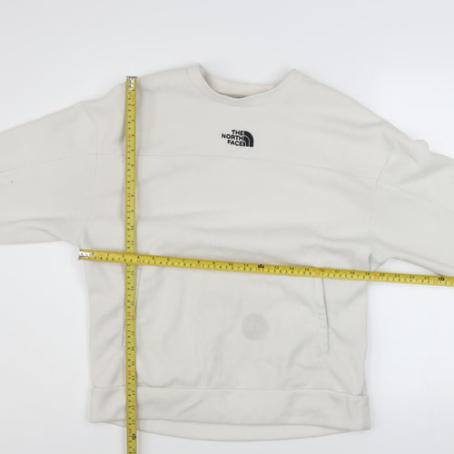 The North Face Womens Beige Fleece Pullover Sweatshirt Size M