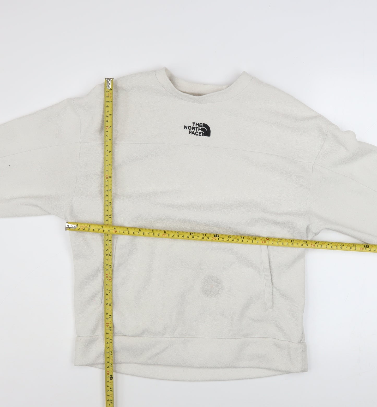 The North Face Womens Beige Fleece Pullover Sweatshirt Size M
