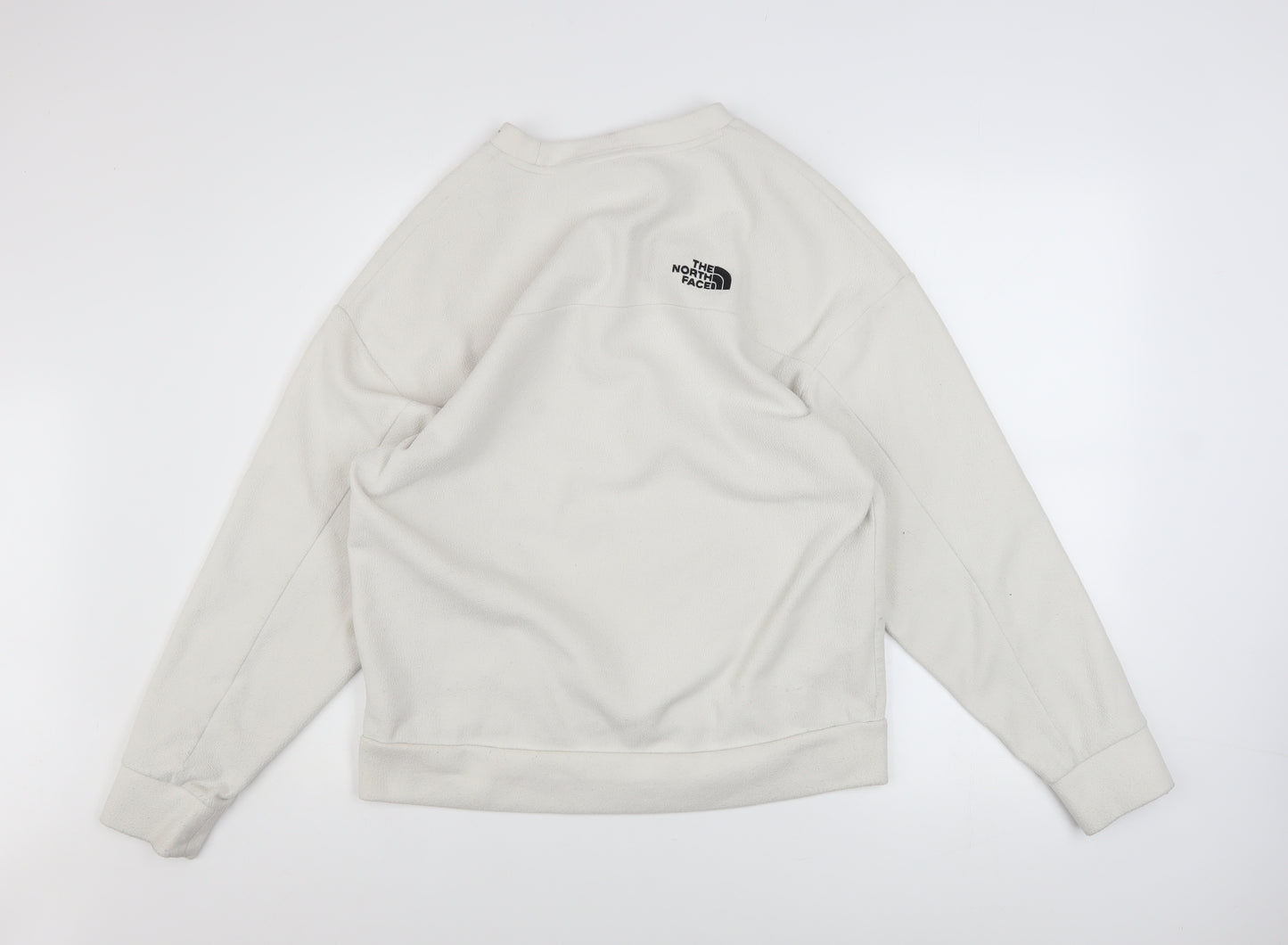 The North Face Womens Beige Fleece Pullover Sweatshirt Size M