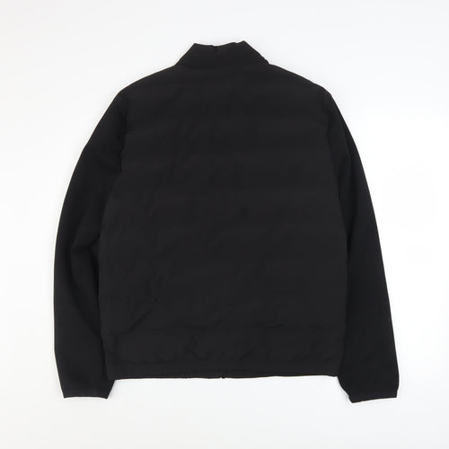 Zara Men Black M Basic Full Zip Padded Jacket