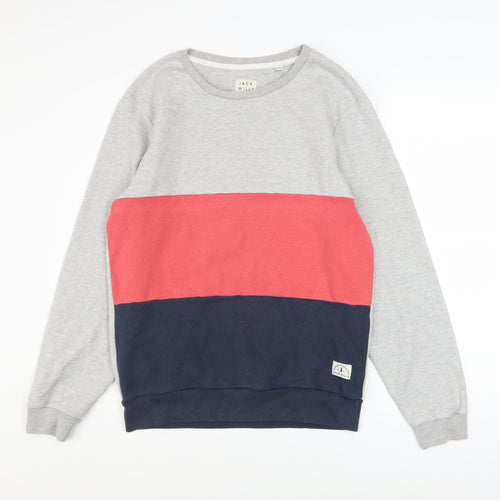 Jack Wills Men's Multicoloured Pullover Sweatshirt Medium