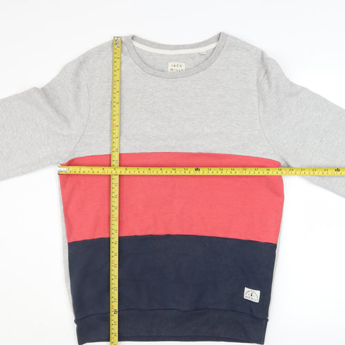 Jack Wills Men's Multicoloured Pullover Sweatshirt Medium