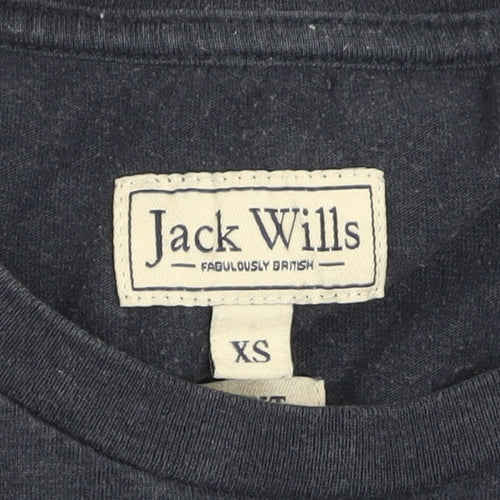 Jack Wills Men's Blue XS Crew Neck Short Sleeve Cotton T-Shirt