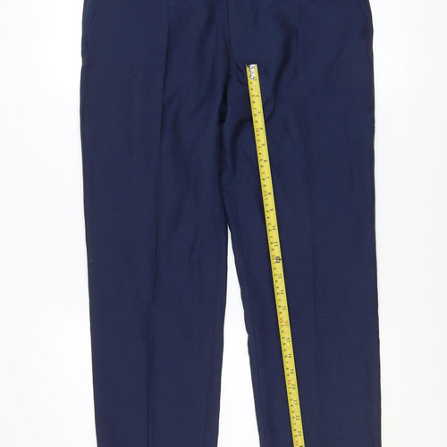 Marks and Spencer Men's Blue Wool Blend Dress Trousers 32W 29L
