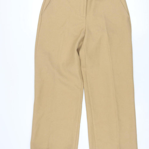 Hobbs Women’s Beige Wide-Leg Tailored Trousers Size 8