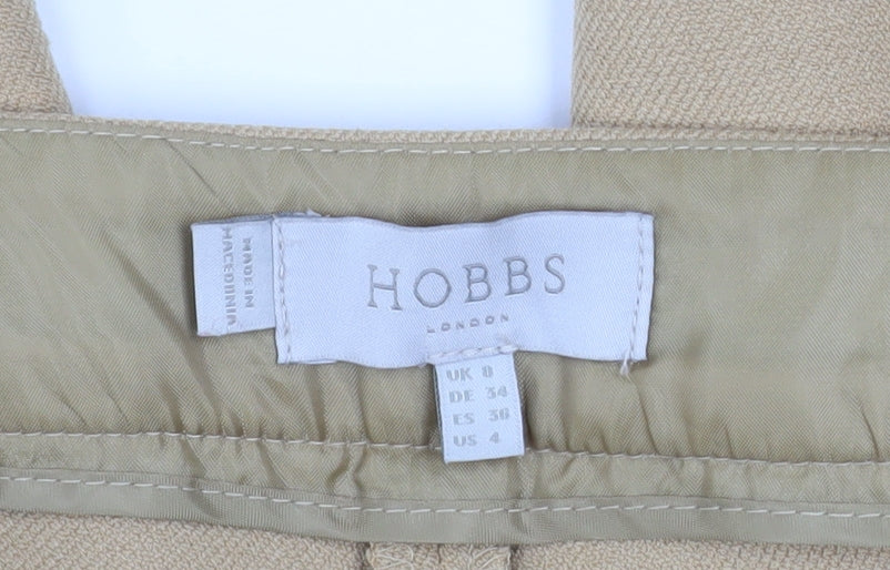 Hobbs Women’s Beige Wide-Leg Tailored Trousers Size 8