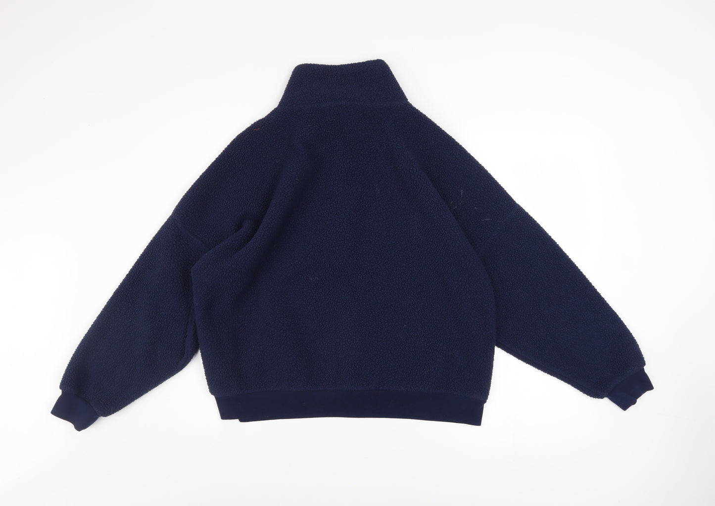 Dunnes Womens Navy 1/2 Zip Fleece Pullover Sweatshirt Size M