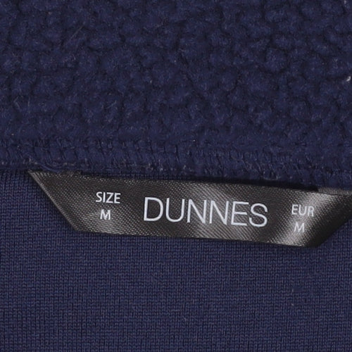 Dunnes Womens Navy 1/2 Zip Fleece Pullover Sweatshirt Size M