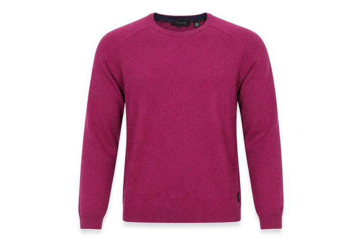 Ted Baker Men's Purple Wool Crew Neck Jumper Size M