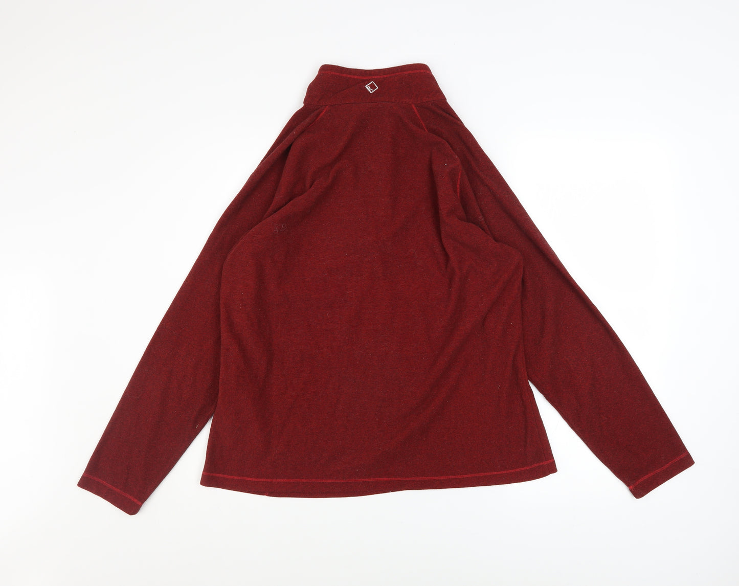 Regatta Great Outdoors Women's Red 1/4 Zip Fleece Pullover UK 16
