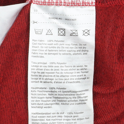 Regatta Great Outdoors Women's Red 1/4 Zip Fleece Pullover UK 16
