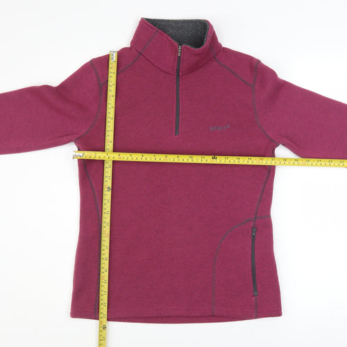Gelert Women’s Purple 1/2 Zip Fleece Pullover Sweatshirt Size 10