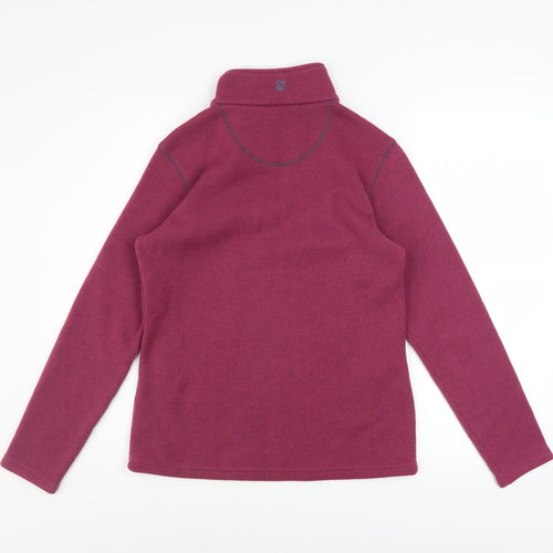 Gelert Women’s Purple 1/2 Zip Fleece Pullover Sweatshirt Size 10