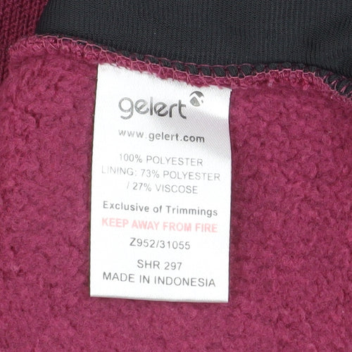 Gelert Women’s Purple 1/2 Zip Fleece Pullover Sweatshirt Size 10