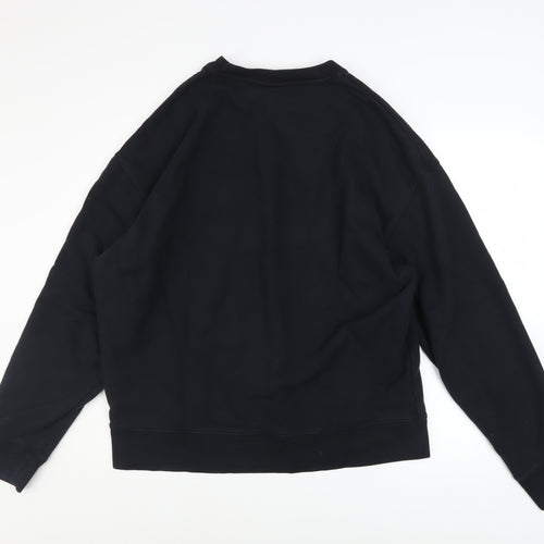 Café Kitsuné Men’s Black Cotton Pullover Sweatshirt Size L