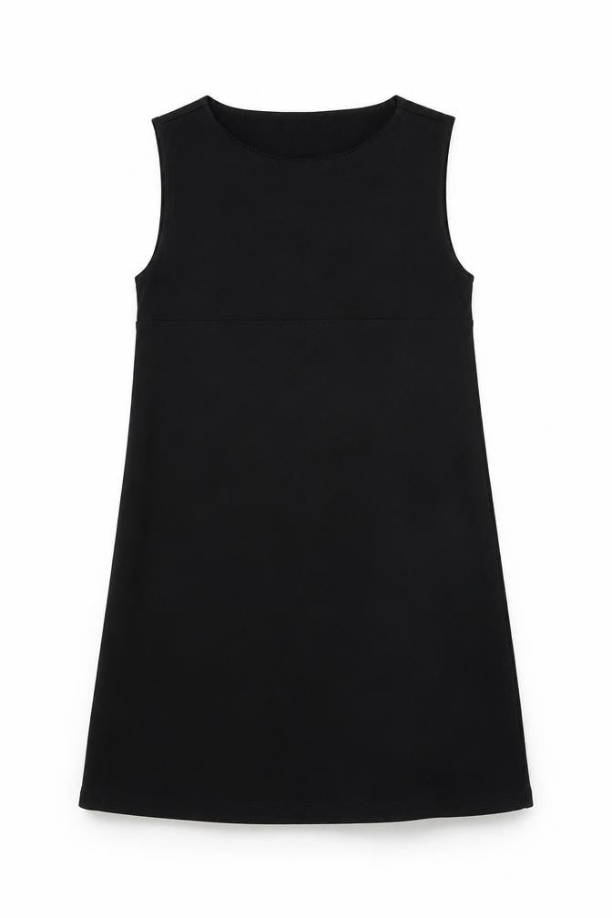 Marks and Spencer Women Black Size 12 Shift Knee Length Dress